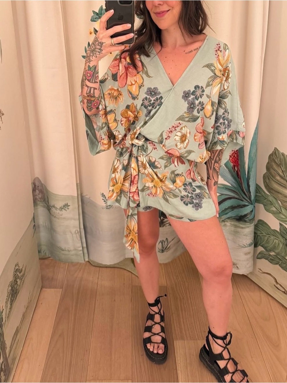 FARM Rio Floral Romper Size S
